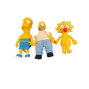 Vintage SIMPSON BUNDLE Plush Dolls 1990 20th Century Fox Matt Groening